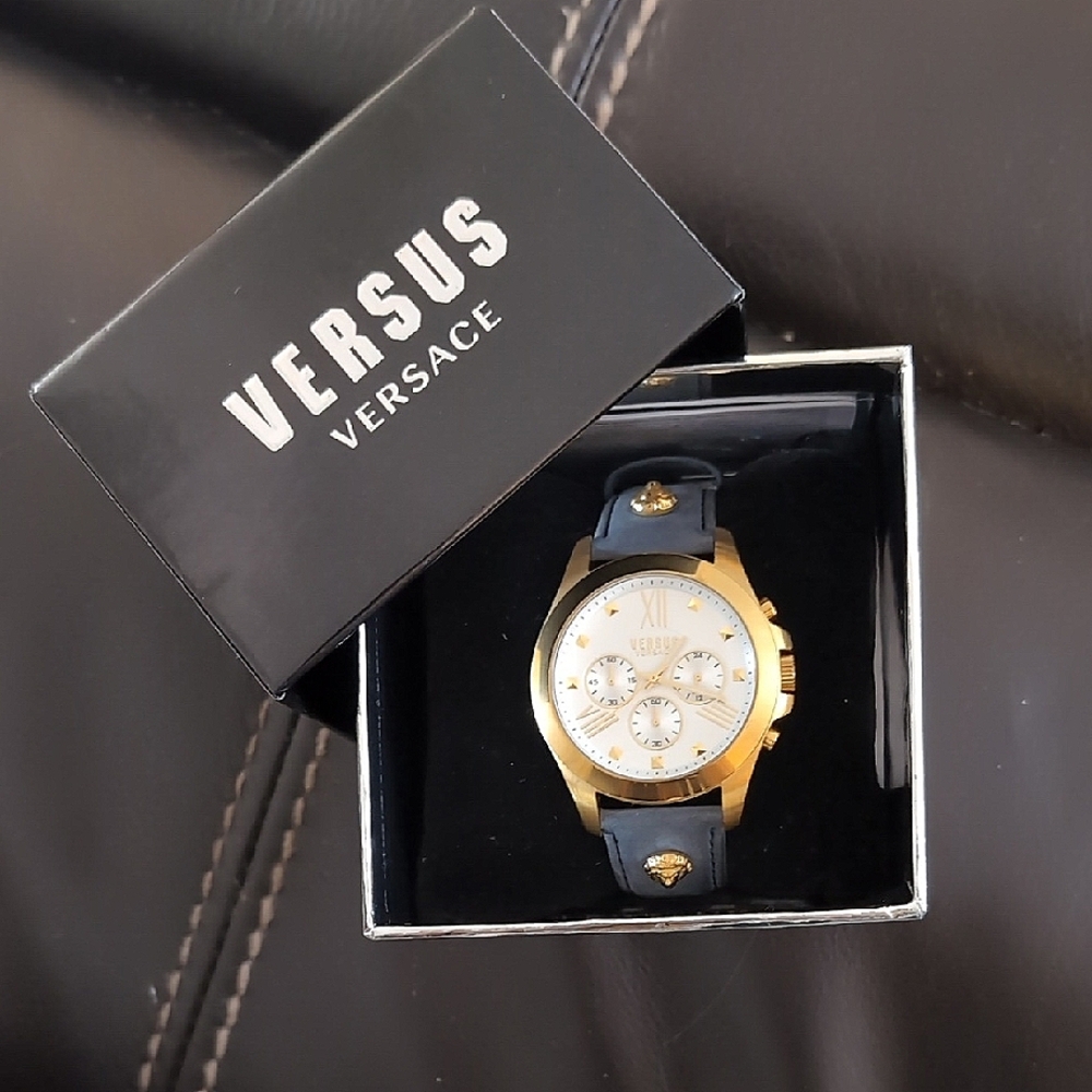 Versus Versace Gold/Navy Watch